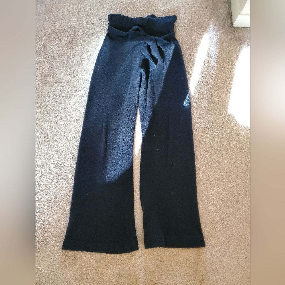 Dh New York Cashmere Merino Wool Wide Leg Pants Size Sm